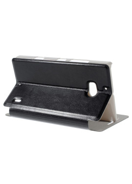 Cover Flip a Portafoglio in Ecopelle per Nokia Lumia 929 930 (Nero)