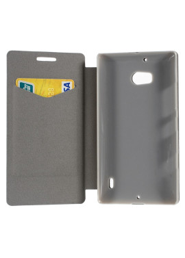 Cover Flip a Portafoglio in Ecopelle per Nokia Lumia 929 930 (Nero)