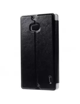 Cover Flip a Portafoglio in Ecopelle per Nokia Lumia 929 930 (Nero)