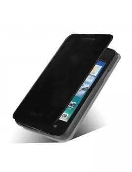 Cover Flip a Portafoglio in Ecopelle per Huawei Ascend Y330 Nero