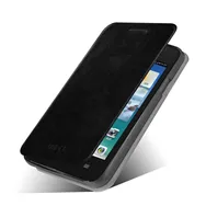 Cover Flip a Portafoglio in Ecopelle per Huawei Ascend Y330 (Nero)