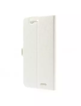 Cover Flip a Portafoglio S-View in Ecopelle per Huawei Ascend G7 Bianco 5712579134424