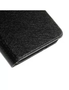 Cover Flip a Portafoglio S-View in Ecopelle per Huawei Ascend G7 Nero 5712579134417
