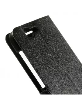 Cover Flip a Portafoglio S-View in Ecopelle per Huawei Ascend G7 Nero 5712579134417