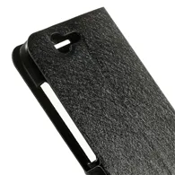 Cover Flip a Portafoglio in Ecopelle S-View per Huawei Ascend G7 (Nero)