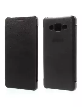 Cover Flip a Portafoglio in Ecopelle per Samsung Galaxy A5 SM-A500F (Nero)