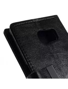 Cover Flip a Portafoglio in Ecopelle per Samsung Galaxy S6 Edge G925 (Nero)