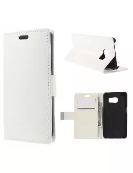 Cover Flip a Portafoglio in Ecopelle per Samsung Galaxy S6 Edge G925 (Bianco)