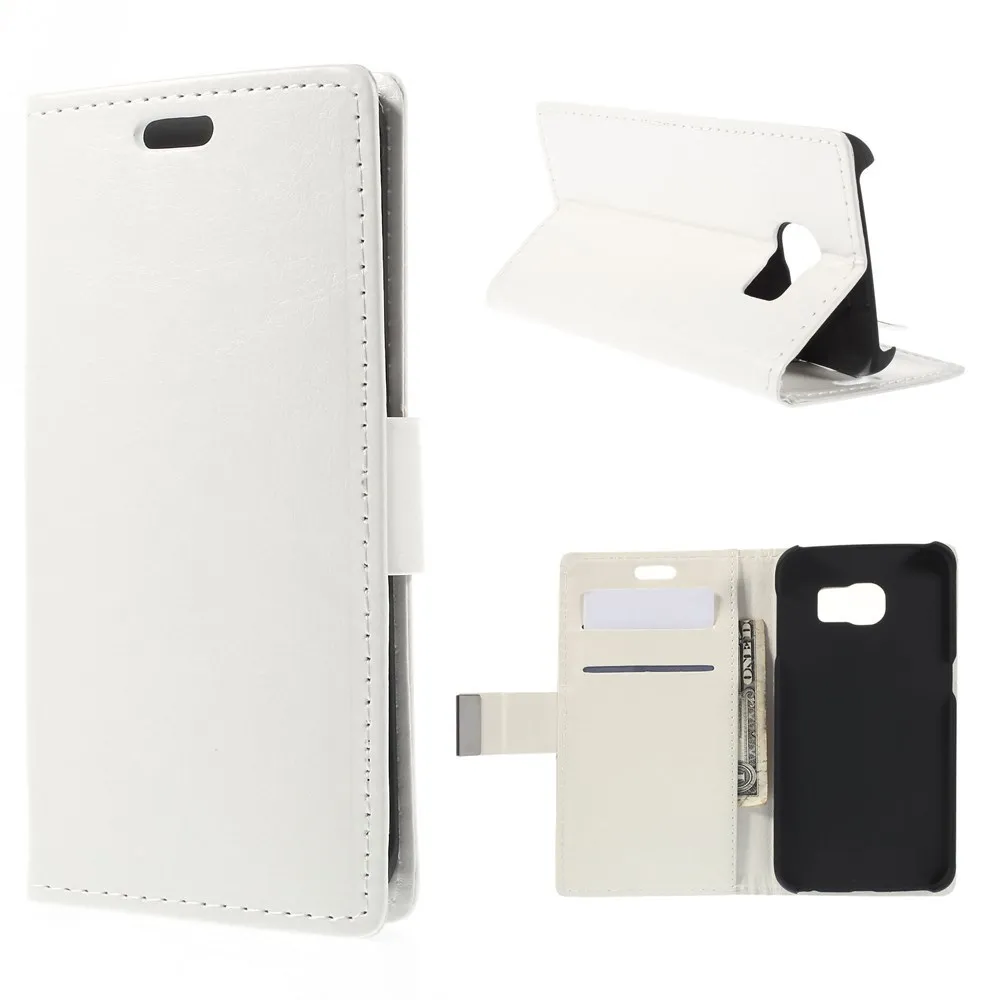 Cover Flip a Portafoglio in Ecopelle per Samsung Galaxy S6 Edge G925 (Bianco)