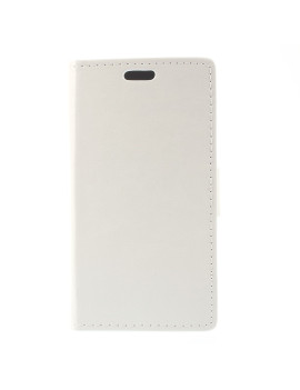 Cover Flip a Portafoglio in Ecopelle per Samsung Galaxy S6 Edge G925 (Bianco)