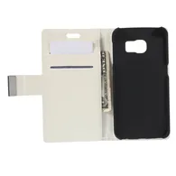 Cover Flip a Portafoglio in Ecopelle per Samsung Galaxy S6 Edge G925 (Bianco)