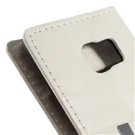 Cover Flip a Portafoglio in Ecopelle per Samsung Galaxy S6 Edge G925 (Bianco)