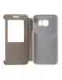 Cover Flip a Portafoglio in Ecopelle Effetto Sabbia per Samsung Galaxy S6 Edge G925 (Nero)