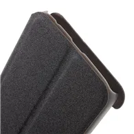 Cover Flip a Portafoglio in Ecopelle Effetto Sabbia per Samsung Galaxy S6 Edge G925 (Nero)