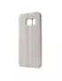 Cover Flip a Portafoglio in Ecopelle Effetto Sabbia per Samsung Galaxy S6 Edge G925 (Bianco)