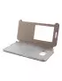 Cover Flip a Portafoglio in Ecopelle Effetto Sabbia per Samsung Galaxy S6 Edge G925 (Bianco)