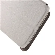 Cover Flip a Portafoglio in Ecopelle Effetto Sabbia per Samsung Galaxy S6 Edge G925 (Bianco)