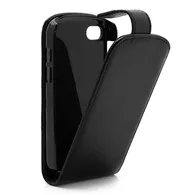 Cover Flip a Portafoglio Verticale in Ecopelle per BlackBerry Q10 (Nero)