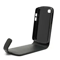 Cover Flip a Portafoglio Verticale in Ecopelle per BlackBerry Q10 (Nero)