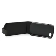 Cover Flip a Portafoglio Verticale in Ecopelle per BlackBerry Q10 (Nero)