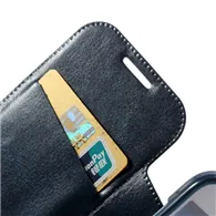 Cover Flip a Portafoglio in Ecopelle per Samsung Galaxy S4 Mini i9190 (Blu)