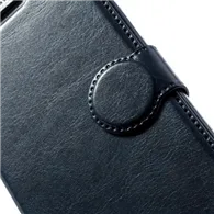 Cover Flip a Portafoglio in Ecopelle per Samsung Galaxy S4 Mini i9190 (Blu)