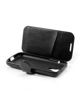 Cover Flip a Portafoglio in Ecopelle per Samsung Galaxy S4 Mini i9190 (Nero)