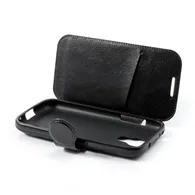 Cover Flip a Portafoglio in Ecopelle per Samsung Galaxy S4 Mini i9190 (Nero)