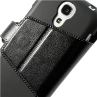 Cover Flip a Portafoglio in Ecopelle per Samsung Galaxy S4 Mini i9190 (Nero)