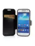 Cover Flip a Portafoglio in Ecopelle per Samsung Galaxy S4 Mini i9190 (Nero)