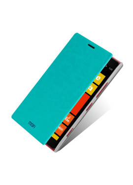 Cover Flip a Portafoglio in TPU per Nokia Lumia 1520 Azzurro 4054048828665
