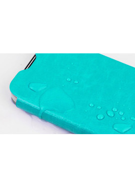 Cover Flip a Portafoglio in TPU per Nokia Lumia 1520 Azzurro 4054048828665