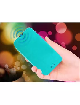 Cover Flip a Portafoglio in TPU per Nokia Lumia 1520 Azzurro 4054048828665