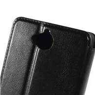 Cover Flip a Portafoglio in Ecopelle per Huawei Ascend G740 (Nero)