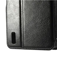 Cover Flip a Portafoglio in Ecopelle per Huawei Ascend G740 (Nero)