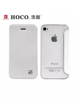 Cover Flip a Portafoglio Luxury iPhone 4 4S Bianco