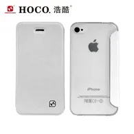 Cover Flip a Portafoglio Luxury per iPhone 4 4S (Bianco)