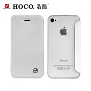 Cover Flip a Portafoglio Luxury per iPhone 4 4S (Bianco)