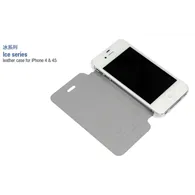 Cover Flip a Portafoglio Luxury per iPhone 4 4S (Bianco)