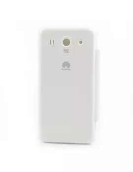 Cover Flip a Portafoglio Slim Huawei Ascend G520 Bianco