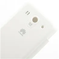 Cover Flip a Portafoglio Slim per Huawei Ascend G520 (Bianco)