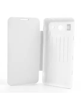 Cover Flip a Portafoglio Slim Huawei Ascend G520 Bianco