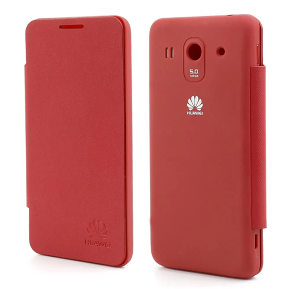 Cover Flip a Portafoglio Slim per Huawei Ascend G520 (Rosso)