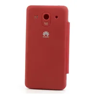 Cover Flip a Portafoglio Slim per Huawei Ascend G520 (Rosso)