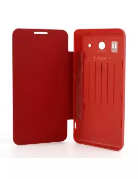 Cover Flip a Portafoglio Slim Huawei Ascend G520 Rosso