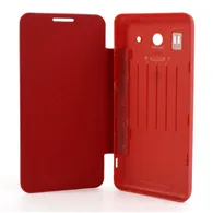 Cover Flip a Portafoglio Slim per Huawei Ascend G520 (Rosso)