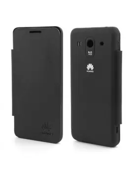 Cover Flip a Portafoglio Slim Huawei Ascend G520 Nero
