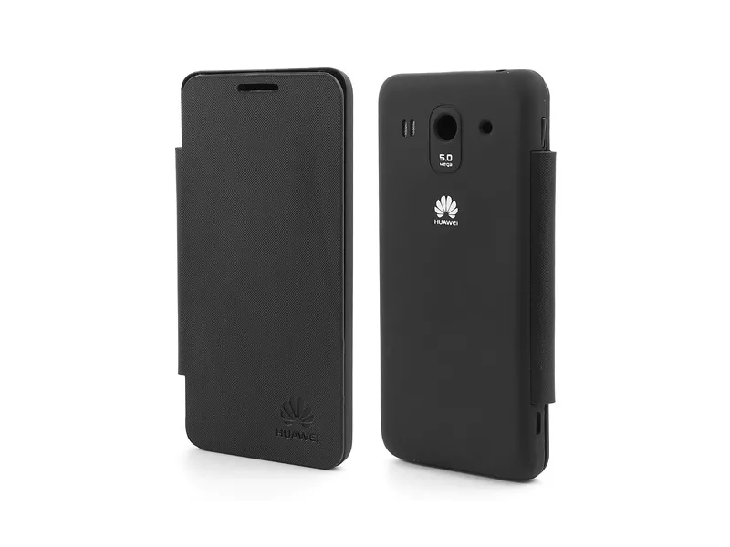 Cover Flip a Portafoglio Slim Huawei Ascend G520 Nero