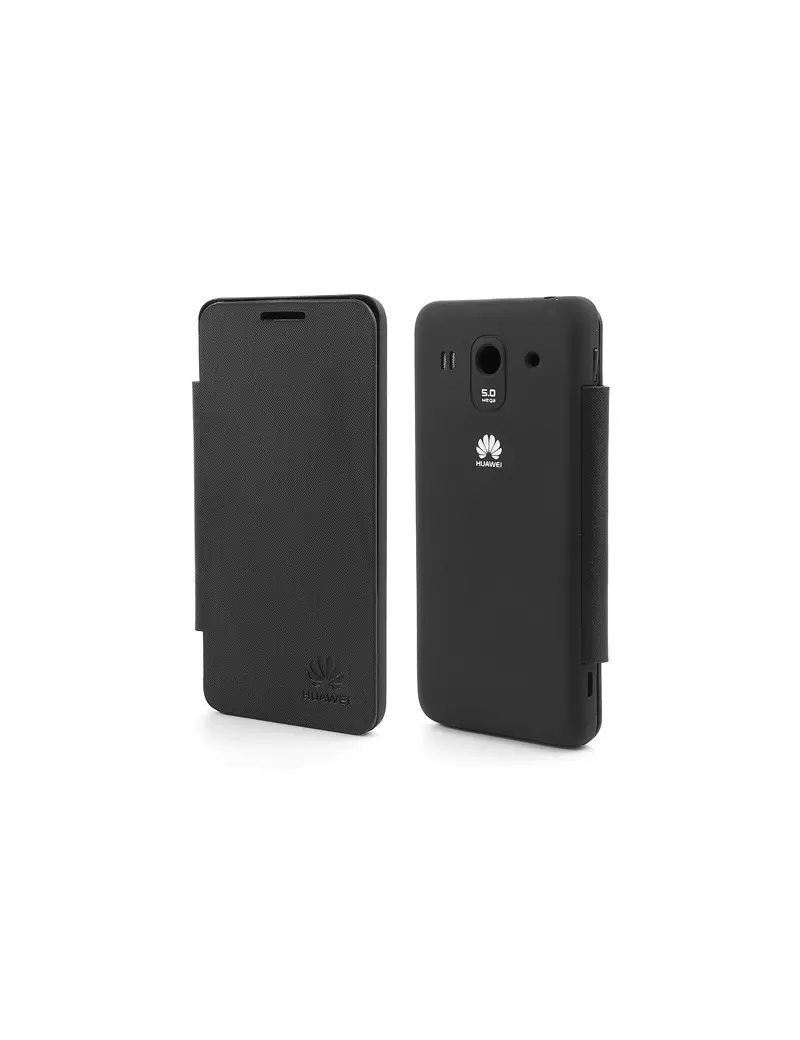Cover Flip a Portafoglio Slim Huawei Ascend G520 Nero