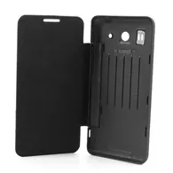 Cover Flip a Portafoglio Slim per Huawei Ascend G520 (Nero)
